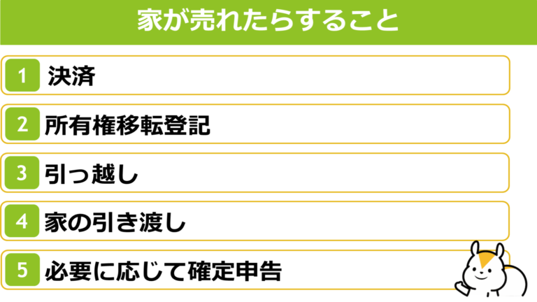 家が売れたらすることとは？売却後にすることや注意点を解説│安心の  